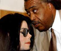 Michael Jackson and Al Sharpton