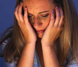 depressed woman