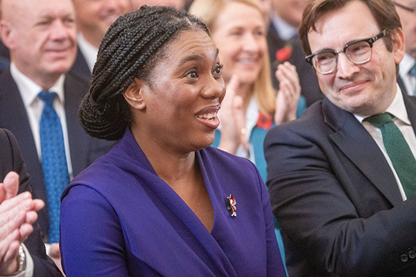 Kemi Badenoch and her husband Hamish after she was elected the leader of Conservative Party. (Credit Image: © Tayfun Salci/ZUMA Press Wire)